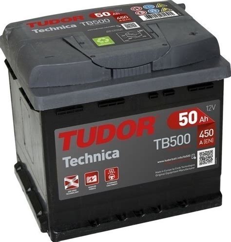 tudor technica tb 500|Tudor TB500. Car battery Tudor 50Ah 12V .